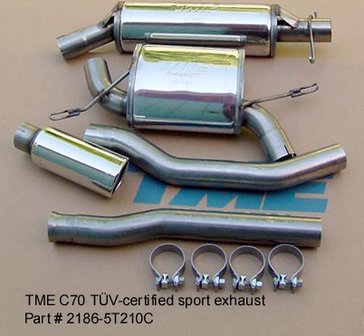 TME Sportuitlaat Volvo C70 Turbo 1998-03