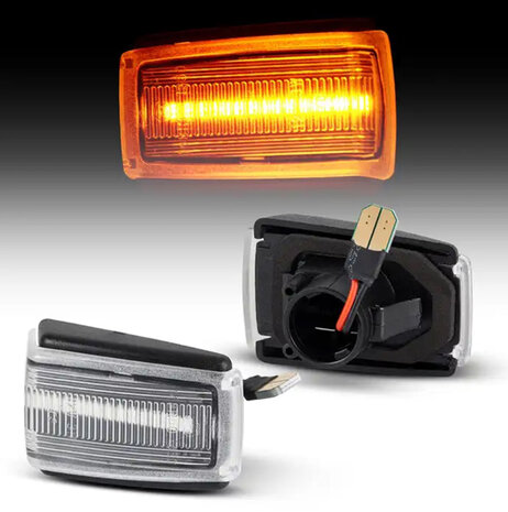 Dynamische LED Knipperlichten Transparant - Volvo 240 / 850 / 740 / 940